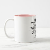 Graffiti lila zweifarbige tasse (Links)