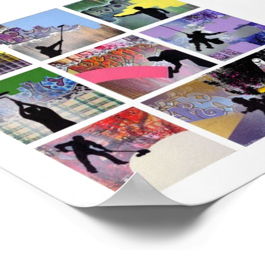 Graffiti-Linie Poster (Ecke)