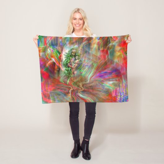 Graffiti Madonna Fleecedecke (Beispiel)