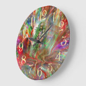Graffiti Madonna Wall Clock Große Wanduhr (Winkel)