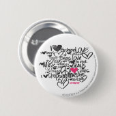 Graffiti-Magenta Button (Vorne & Hinten)