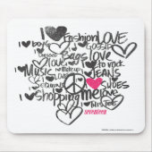 Graffiti-Magenta Mousepad (Vorne)