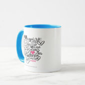 Graffiti-Magenta Tasse (Vorderseite Links)