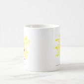 Graffiti magentarot/Gelb Kaffeetasse (Mittel)