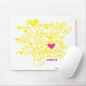 Graffiti magentarot/Gelb Mousepad (Mit Mouse)