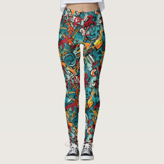 Graffiti Magic Yoga Pants Leggings