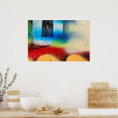 Graffiti-Makroposter Poster (Küche)