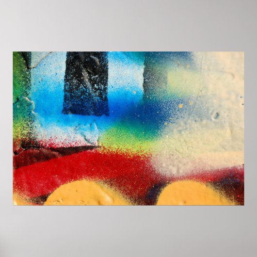 Graffiti-Makroposter Poster (Vorne)