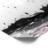 Graffiti Man mit Megaphonen und Vögeln - Protest Poster (Ecke)