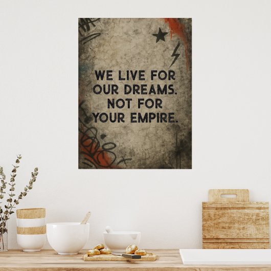 Graffiti Manifesto, Custom Quote Street Art Poster (Küche)