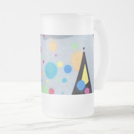 Graffiti Mattglas Bierglas (VorderseiteRechts)