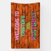 Graffiti-Mauer Banner (Vertikal)