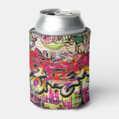 Graffiti-Mauer, urbane Kunst Dosenkühler (Kanne Vorderseite)
