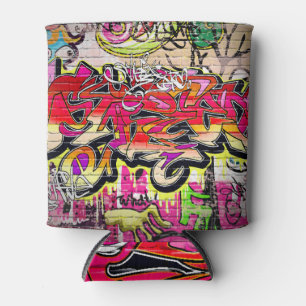Graffiti-Mauer, urbane Kunst Dosenkühler