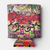 Graffiti-Mauer, urbane Kunst Dosenkühler (Rückseite)