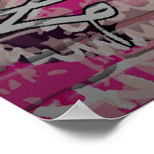 Graffiti-Mauer, urbane Kunst Poster (Ecke)