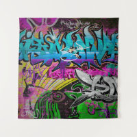 Graffiti-Mauer, urbane Kunstgraffiti,Kunst,Wand,Gr