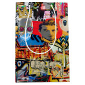 Graffiti-Mauerwerk Mittlere Geschenktüte (Vorderseite)