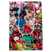 Graffiti-Mauerwerk Mittlere Geschenktüte (Rückseite)