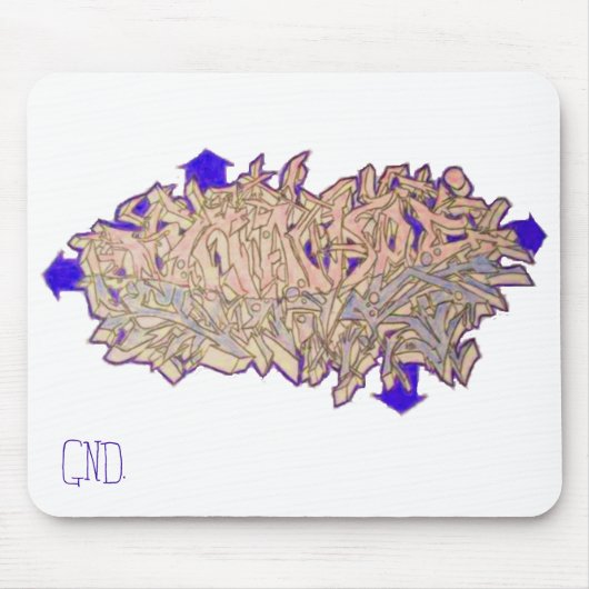 Graffiti-Mausunterlage Mousepad (Vorne)