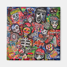 Graffiti Misfits Magnet von Ray Dust