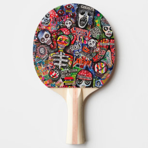 Graffiti Misfits Ping Pong Paddle von Ray Dust Tischtennis Schläger