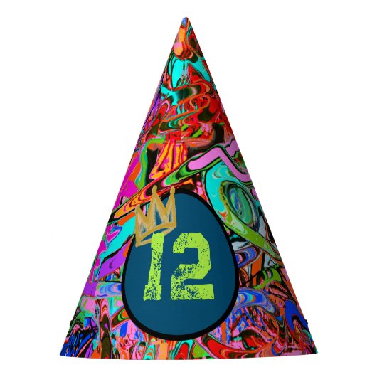 Graffiti mit Krone und Alter Partyhütchen (Vorderseite)