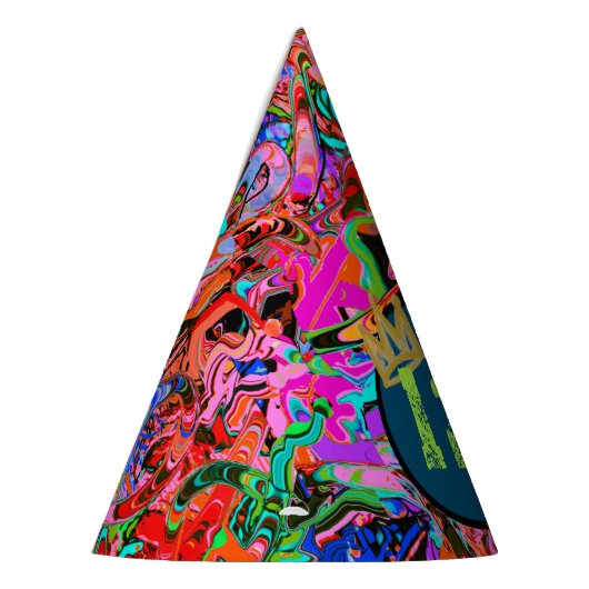 Graffiti mit Krone und Alter Partyhütchen (Links)