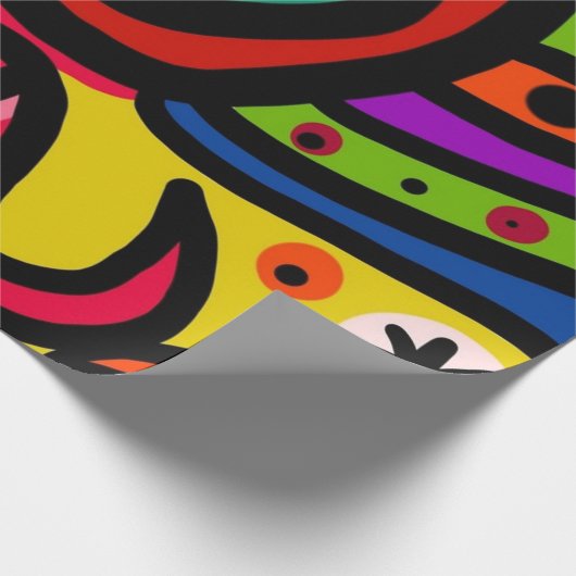 Graffiti Mittwoch Geschenkpapier (Ecke)