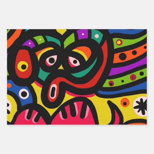 Graffiti Mittwoch Geschenkpapier Set (Vorderseite)