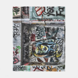 Graffiti Modern Coole Stadtstraße Kunst Fleecedecke