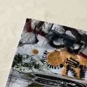 Graffiti Modern Coole Stadtstraße Kunst Strandtuch (Beispiel)