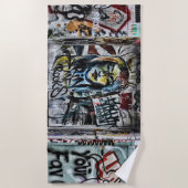 Graffiti Modern Coole Stadtstraße Kunst Strandtuch (Vorderseite)