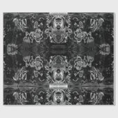 Graffiti Modernes Schwarz-Weiß-Muster Geschenkpapier (Flach)