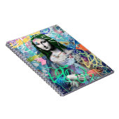 Graffiti Mona Lisa Street Art Notebook Notizblock (Rechte Seite)