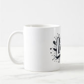 Graffiti Monochrome Liebe Tag Kaffeetasse (Links)