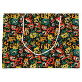 Graffiti-Monster Eek Black Halloween (1) Große Geschenktüte (Vorderseite)