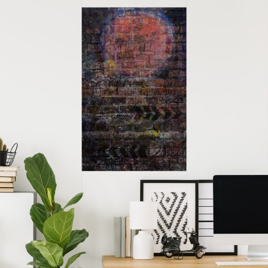 "Graffiti Moon" drucken Poster (Heimbüro)