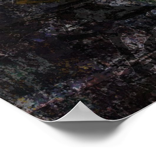 "Graffiti Moon" drucken Poster (Ecke)