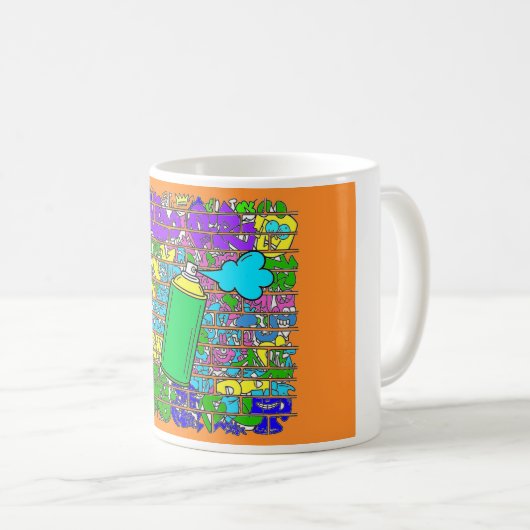 Graffiti mug kaffeetasse (VorderseiteRechts)