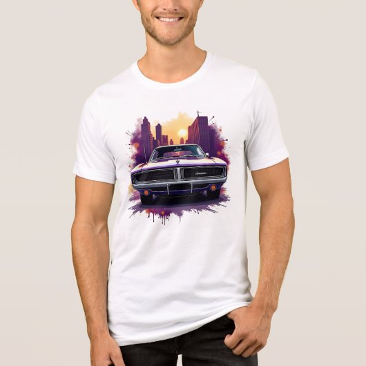 Graffiti Muscle Car Tri-Blend Shirt (Vorderseite)
