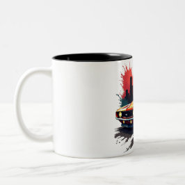 Graffiti Muscle Car Zweifarbige Tasse