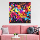 Graffiti Musical Notes Leinwand Art (Insitu (Wohnzimmer))