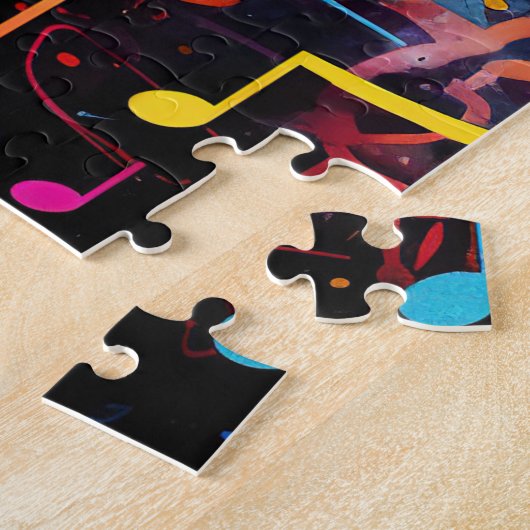 Graffiti Musical Notes Puzzle (Seite)