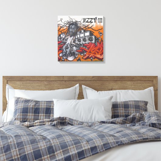 Graffiti-Musik Leinwanddruck (Insitu (Schlafzimmer))