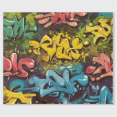Graffiti-Muster Geschenkpapier (Flach)