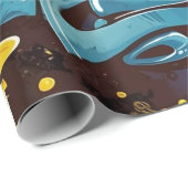 Graffiti-Muster Geschenkpapier (Rolleneckpunkt)