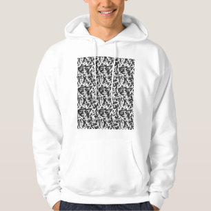 Graffiti-Muster Hoodie