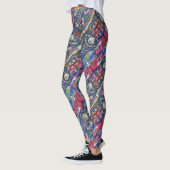 Graffiti-Muster Leggings (Links)
