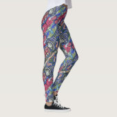 Graffiti-Muster Leggings (Rechts)